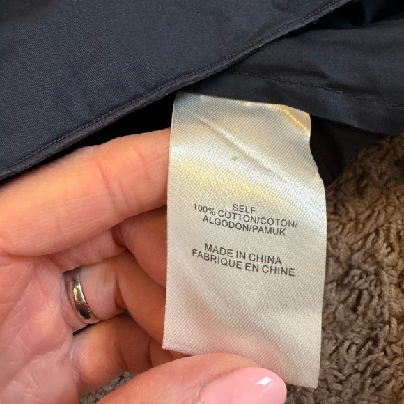 2 FOR $25Tibi Navy Blue Poplin Bell Sleeve Off the Shoulder Shift Dress Size 2 4 - Picture 4 of 8